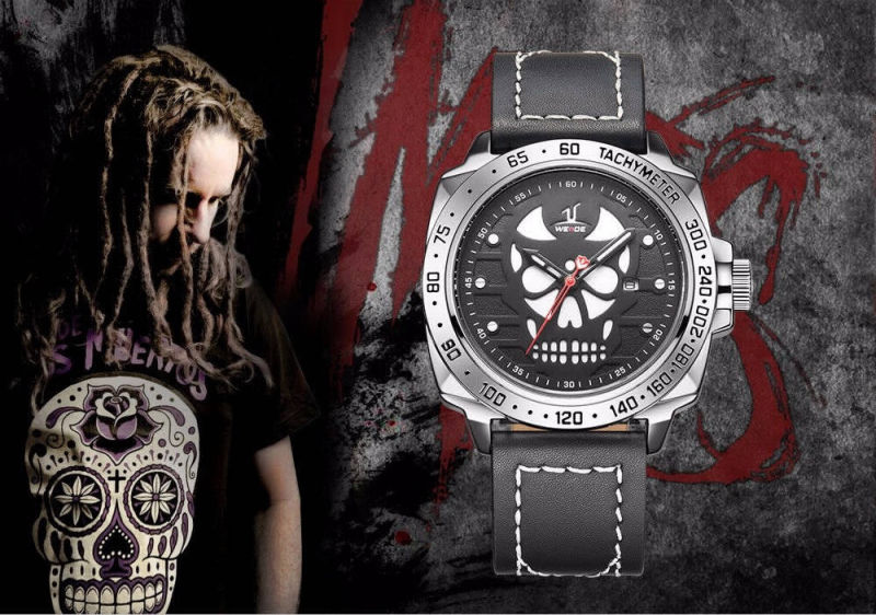montre skull mexicaine