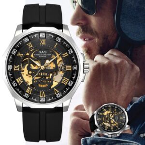 Montre de sport pour hommes mod le de cr ne SAS ancre bouclier Vintage m canique
