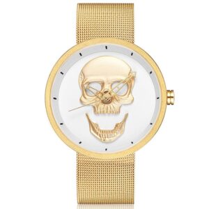 gold-white-skull