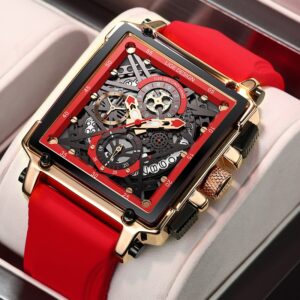 LIGE – montre-bracelet hermétique revers homme, buriné de pompe, en tenant chronographe, Période réflexe, spontané, aéré LIGE montre bracelet tanche pour homme marque de luxe avec chronographe Date automatique carr ajour