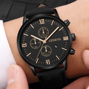 Montre Relogio Masculino pour hommes montre bracelet Quartz avec bracelet en cuir la mode Sport Business