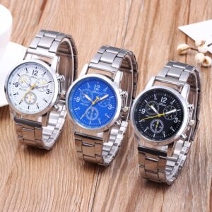 Montres de Sport pour hommes montre bracelet analogique Quartz neutre en acier la mode