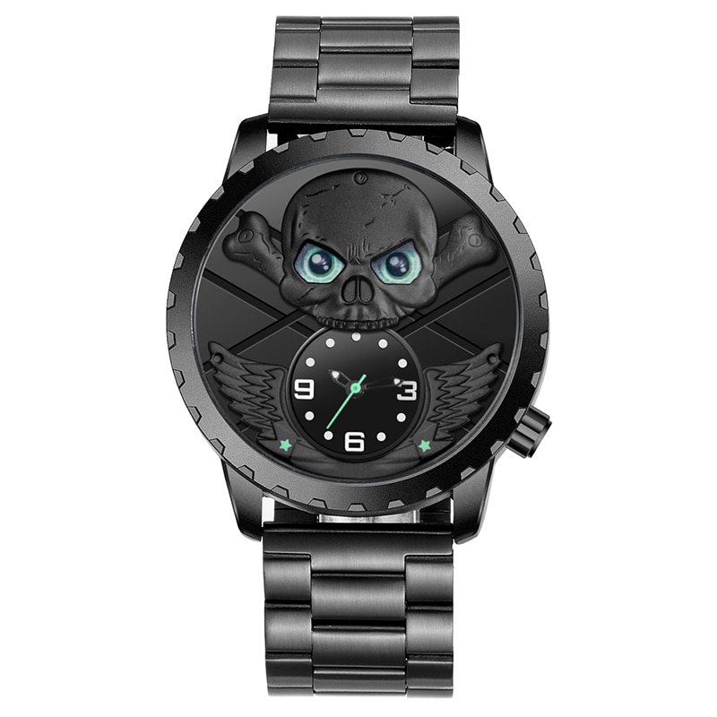 Roman publication honnête Spécial SKONE Filou support téméraire Violet hommes montres de démoli insensible en métal éternel hommes montre de plaisir Relogio Géniteur Nouvelle livraison directe Unique SKONE Pirate squelette cr ne Quartz hommes montres de luxe tanche en 2