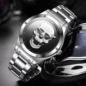 LIGE montre de luxe pour hommes grande marque tout en acier tanche horloge Quartz chronographe sportif