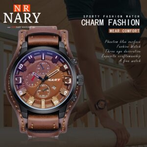 Marque Nary montres hommes montres Quartz mode Steampunk sport montres pour hommes relojes deportivos hombre 2020