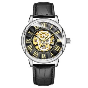 Mode classique Sport horloge cr ne squelette noir m canique montres hommes montres automatiques Top marque