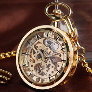 Montre Vintage style Steampunk pour hommes et femmes cha ne cadeau collier squelette m canique de