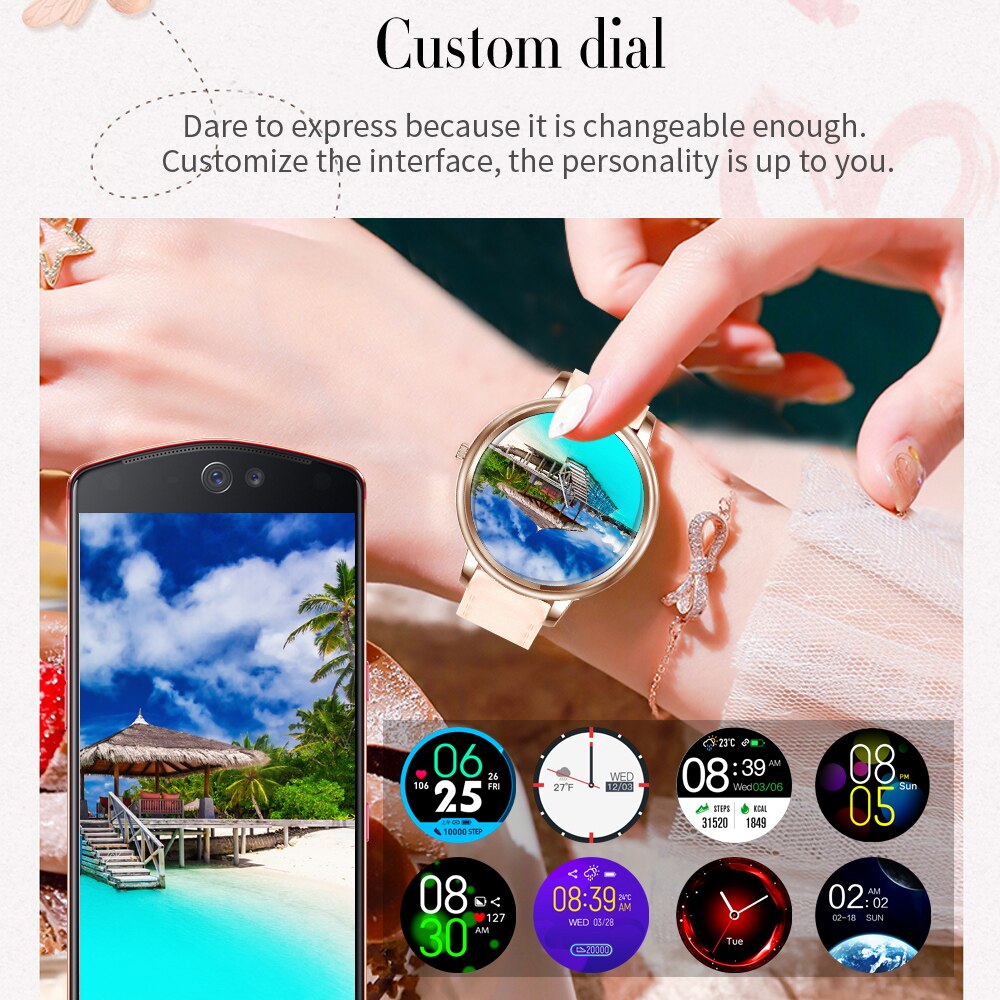 « MK20 Lady: Montre connectée 39mm pour Android & IOS ». "MK20 Lady: Montre connectée 39mm pour Android & IOS". – Image 2