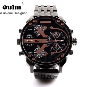 Oulm grande montre Quartz pour hommes marque de luxe style militaire c l bre
