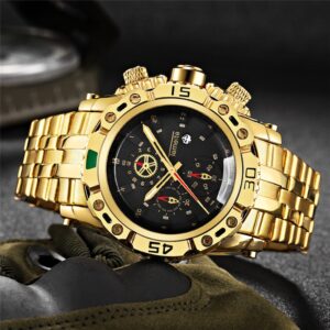 TEMEITE montre bracelet en acier inoxydable pour hommes montre bracelet Quartz grande marque de luxe calendrier