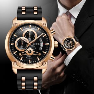 "LIGE Time - Montre luxueuse, classique et militaire pour homme. Une nouvelle collection de montres originales."