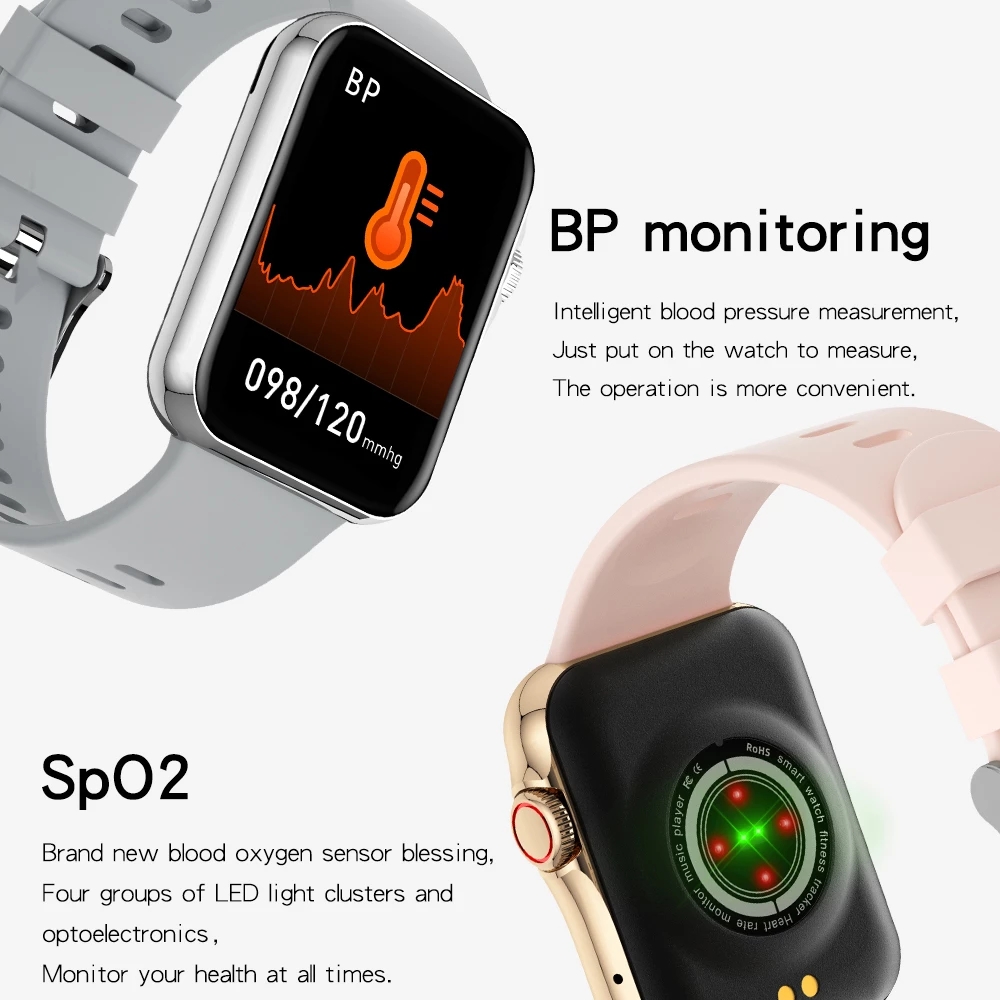 Montre connectée D06 pour les hommes et les femmes, écran tactile de 1.69 pouce, Bluetooth, ECG, moniteur de sommeil, de fréquence cardiaque et d’activité sportive, étanche Montre connectée D06 pour les hommes et les femmes, écran tactile de 1.69 pouce, Bluetooth, ECG, moniteur de sommeil, de fréquence cardiaque et d'activité sportive, étanche – Image 3