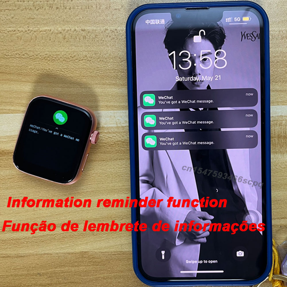 Montre connectée I8 pour hommes et femmes, bracelet de sport, d’activité physique, PK W27 pro DT7 MAX hw28 X8 MAX, Original, 2022 Montre connectée I8 pour hommes et femmes, bracelet de sport, d'activité physique, PK W27 pro DT7 MAX hw28 X8 MAX, Original, 2022 – Image 3