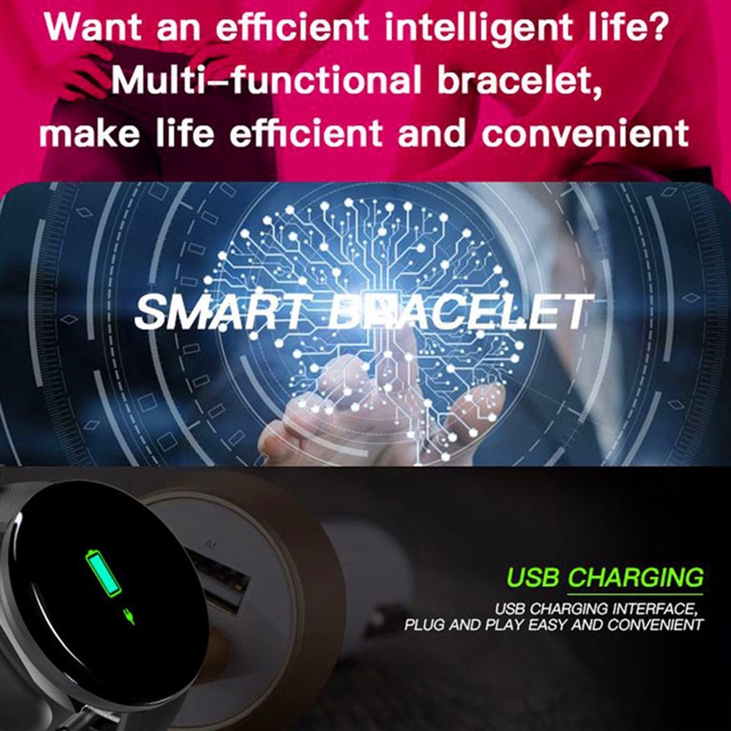 Montre connectée LED D18 pour hommes et femmes, écran tactile, étanche, nouveau, 2022 Montre connectée LED D18 pour hommes et femmes, écran tactile, étanche, nouveau, 2022 – Image 2