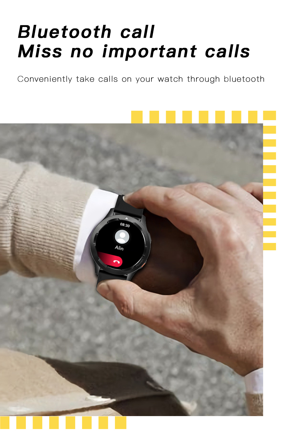 FITX 2022: Montres connectées de luxe pour hommes, NFC, contrôle d’accès, Bluetooth, température, fréquence cardiaque et détection d’oxygène dans le sang. FITX 2022: Montres connectées de luxe pour hommes, NFC, contrôle d'accès, Bluetooth, température, fréquence cardiaque et détection d'oxygène dans le sang. – Image 2