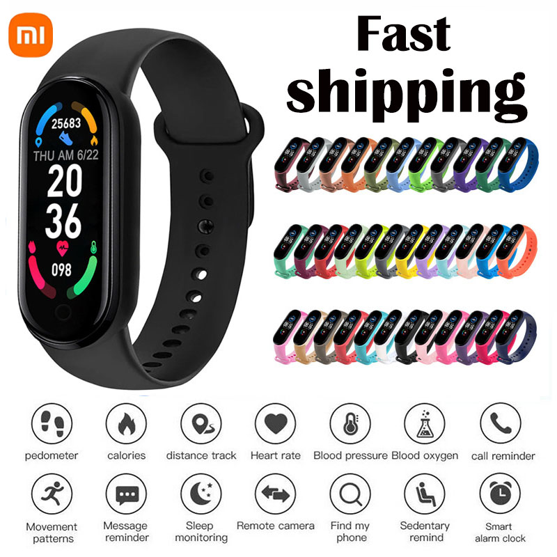 Xiaomi – montre connectée Band M6 pour hommes et femmes, étanche, moniteur d’activité physique, de fréquence cardiaque et de sommeil, pour Android et IOS Xiaomi – montre connectée Band M6 pour hommes et femmes, étanche, moniteur d'activité physique, de fréquence cardiaque et de sommeil, pour Android et IOS