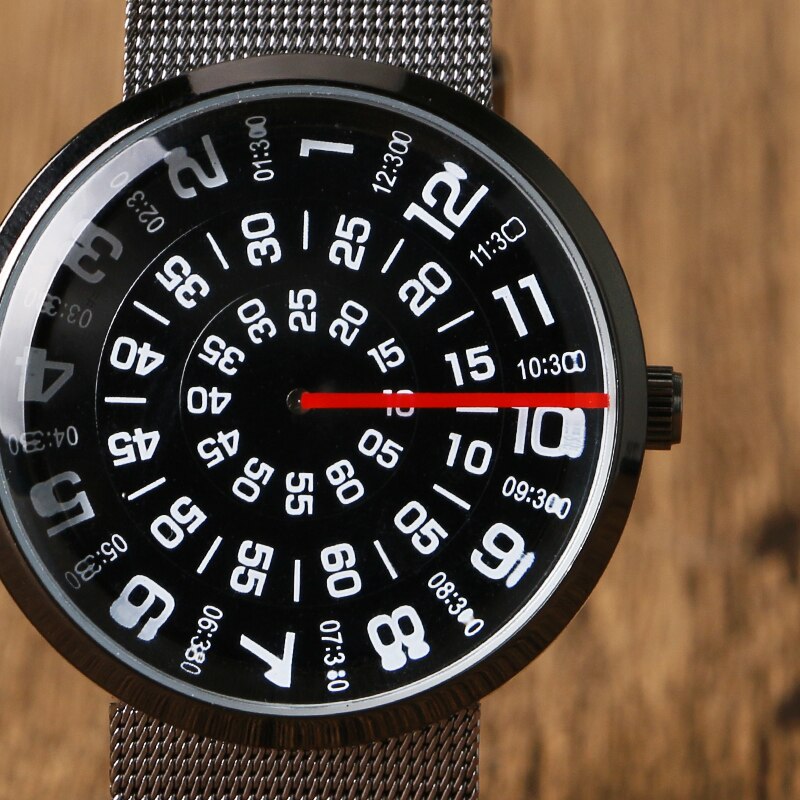 « TimeMaster Rouge » – Montre en acier inoxydable de haut niveau, décontractée et originale. "TimeMaster Rouge" - Montre en acier inoxydable de haut niveau, décontractée et originale. – Image 5