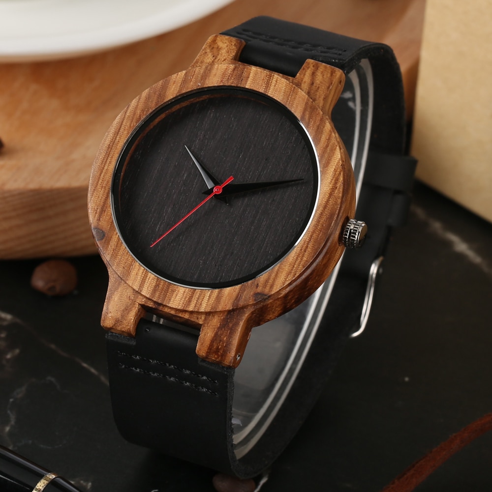Reloj Cuero: Montre Vintage en bois pour homme, cadran en bambou naturel, cadeau Top! Reloj Cuero: Montre Vintage en bois pour homme, cadran en bambou naturel, cadeau Top!