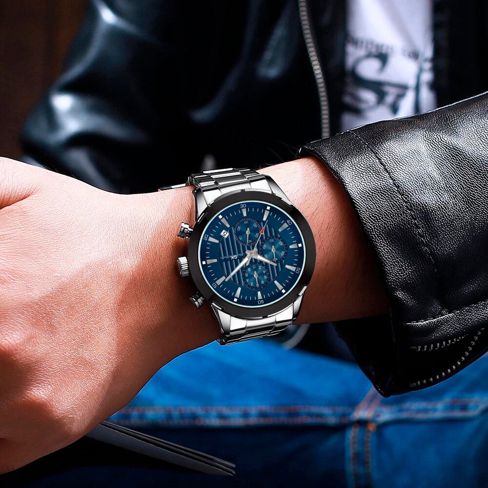 « Carré d’Espagne : Montre Chrono Luxe pour Hommes » "Carré d'Espagne : Montre Chrono Luxe pour Hommes" – Image 3