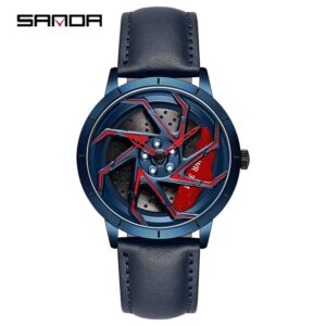 leather-blue-red