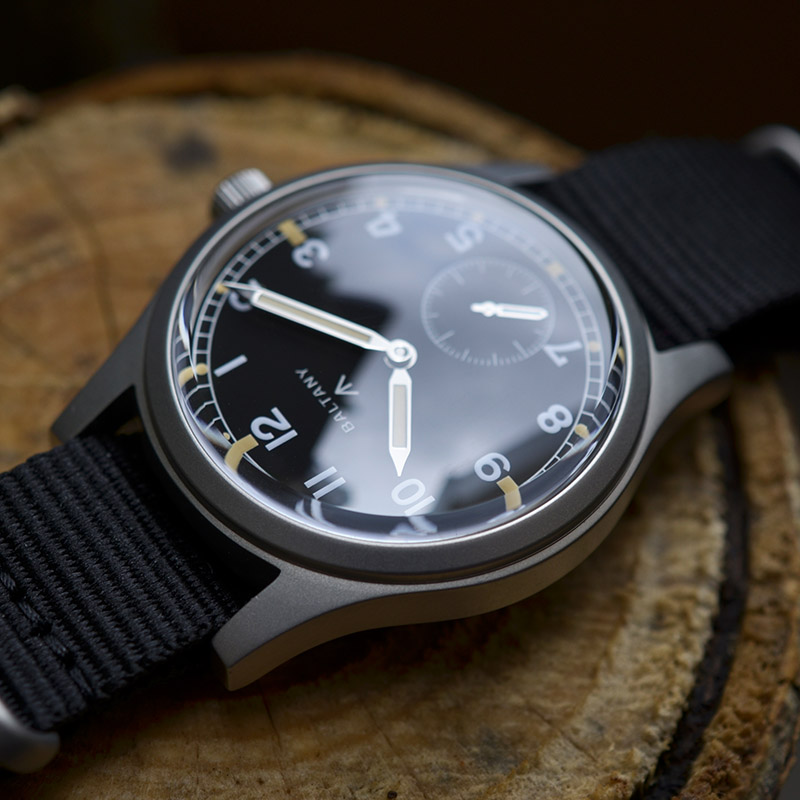 2023 Baltany: Montre-bracelet rétro en acier inoxydable pour hommes, étanche, Vintage, Seiko, réplique de l’armée à Quartz. 2023 Baltany: Montre-bracelet rétro en acier inoxydable pour hommes, étanche, Vintage, Seiko, réplique de l'armée à Quartz. – Image 2