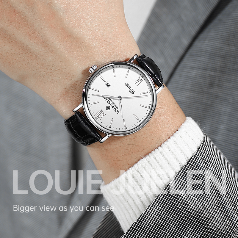 « Titane 2023 » : La montre de luxe en cuir décontractée étanche à 30M. Une pièce unique pour les hommes branchés. "Titane 2023" : La montre de luxe en cuir décontractée étanche à 30M. Une pièce unique pour les hommes branchés. – Image 3