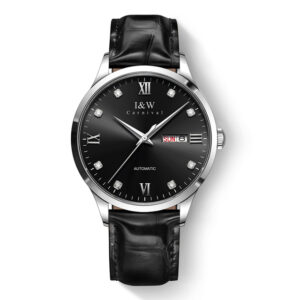 silver-black-leather