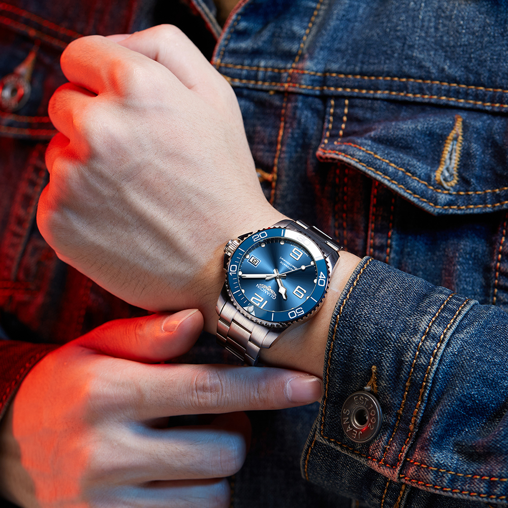 « Guanqin Grandeur: Luxe et étanche pour hommes modernes! » "Guanqin Grandeur: Luxe et étanche pour hommes modernes!" – Image 2