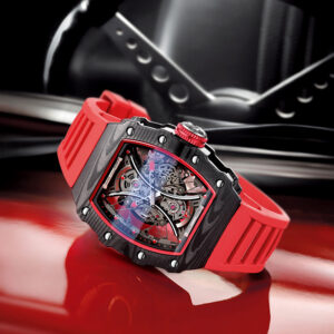 "TimeMaster: Montre mécanique étanche pour homme, montre-bracelet automatique, montre de sport, affaires, mode et Montres squelette."