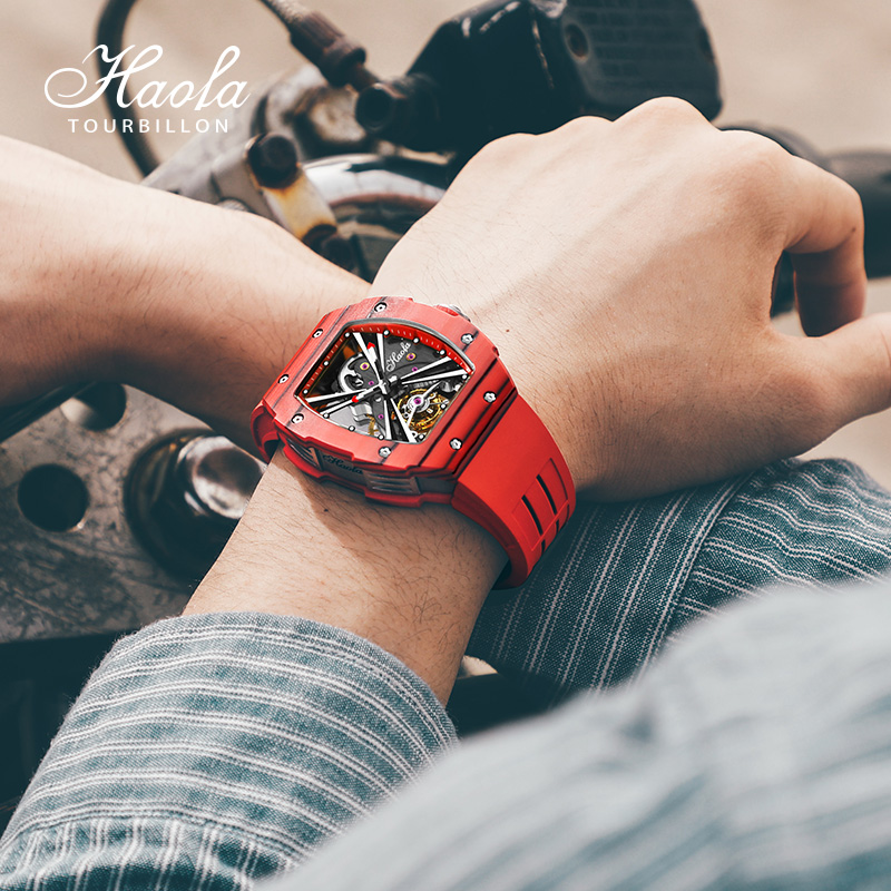 « Eternité Tourbillon – Montre luxueuse pour homme avec mouvement mécanique & saphir » "Eternité Tourbillon - Montre luxueuse pour homme avec mouvement mécanique & saphir" – Image 5