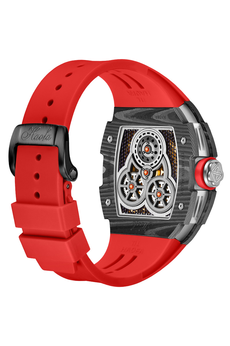 « 1922 Luxury Tourbillon: Montre de Plongeur pour Homme, Saphir, Double Printemps, Fibre de Carbone et Horloge Mécanique ». "1922 Luxury Tourbillon: Montre de Plongeur pour Homme, Saphir, Double Printemps, Fibre de Carbone et Horloge Mécanique". – Image 2