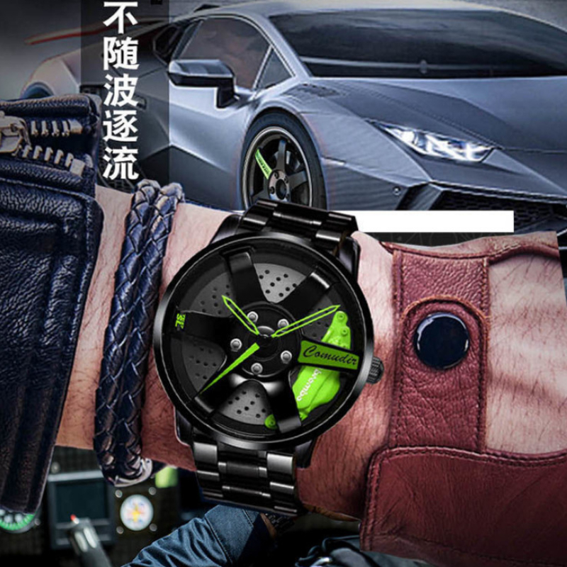 Montre habillée creuse 3D pour hommes et femmes, montre-bracelet étanche, miroir anti-rayures, style de course, mode Montre habillée creuse 3D pour hommes et femmes, montre-bracelet étanche, miroir anti-rayures, style de course, mode – Image 2