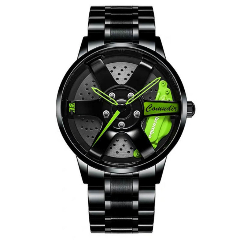 Montre habillée creuse 3D pour hommes et femmes, montre-bracelet étanche, miroir anti-rayures, style de course, mode Montre habillée creuse 3D pour hommes et femmes, montre-bracelet étanche, miroir anti-rayures, style de course, mode