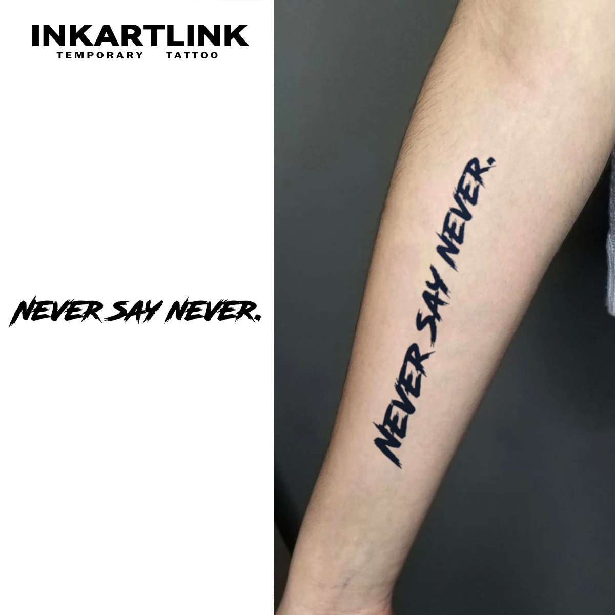 INKARTLINK – autocollants de tatouage anglais inspirants, 1 à 2 semaines, corps de brosse écrit à la main, longue durée kf A7a2756f80d28434cb71208caef545057M