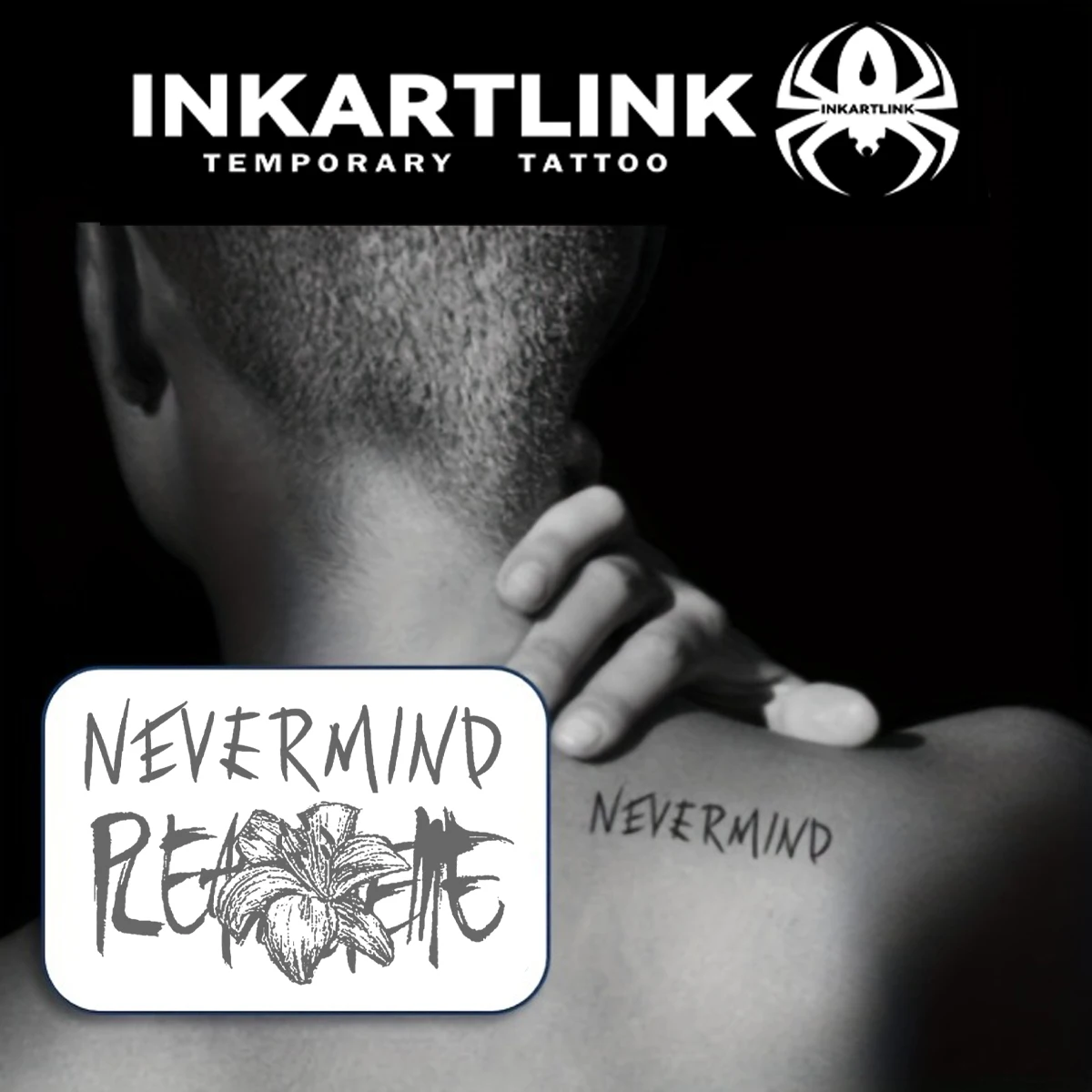 Tatouage temporaire Nevermind, dure jusqu’à 15 jours, autocollant semi-permanent magique imperméable de nouvelle technologie. kf S1510b39fb3ec456fbb950dc704bd8c273