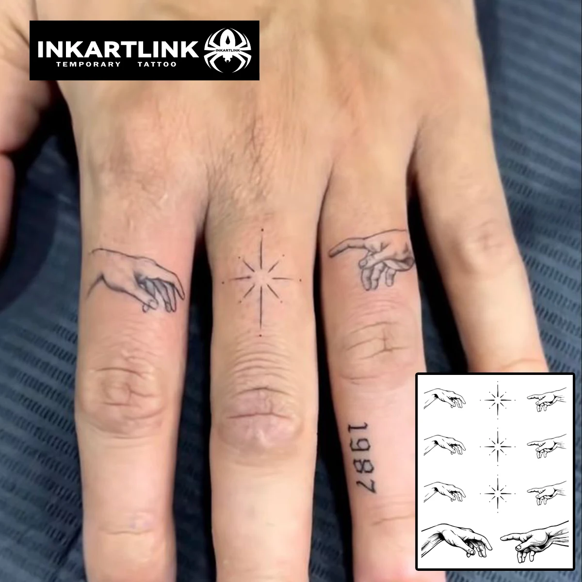 Tatouage temporaire pour aider les mains, dure jusqu’à 15 jours, autocollant magique semi-continu étanche, nouvelle technologie kf S2a113c09d0864c069f67ee90fdb33ebeF