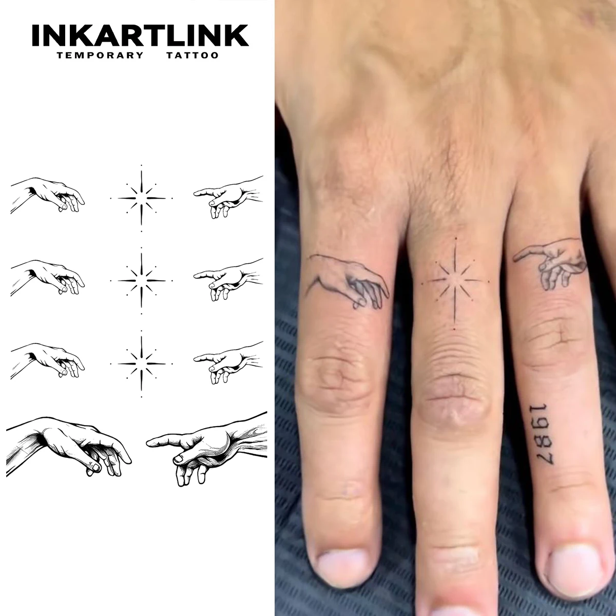 Tatouage temporaire pour aider les mains, dure jusqu’à 15 jours, autocollant magique semi-continu étanche, nouvelle technologie kf S746ffe9ee4d74a7dbdcdd9c6c9461f41Y