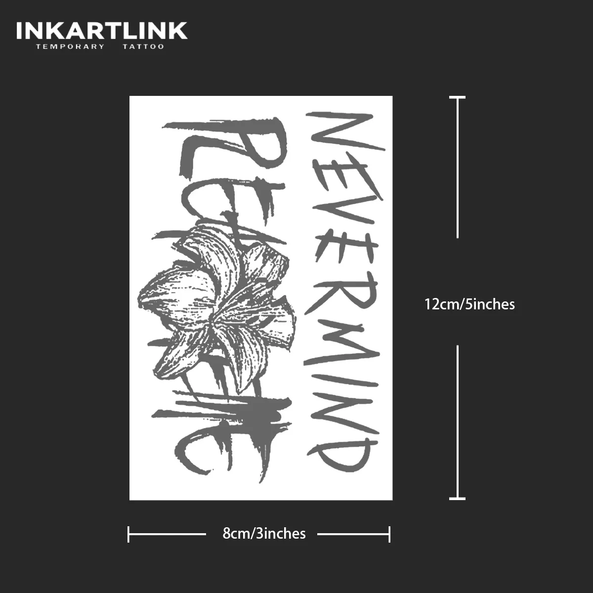 Tatouage temporaire Nevermind, dure jusqu’à 15 jours, autocollant semi-permanent magique imperméable de nouvelle technologie. kf Sb2012312e5234b0095203598753f89274