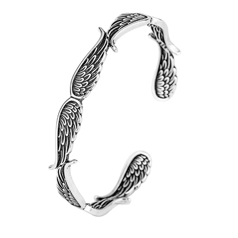 Bracelets ailes d’ange en argent Sterling 925, bijoux rétro thaïlandais, personnalité, ouverture exquise, TYB125, nouvelle mode kf S43adfa0ff4244c17bee83ee3538f92a6Q